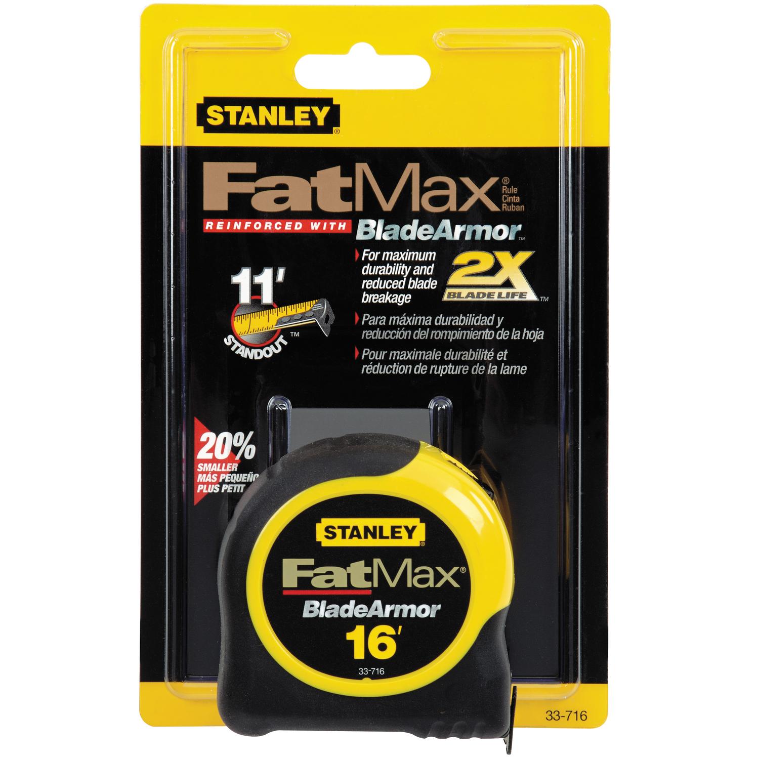 Stanley FatMax 16 ft. L X 1.25 in. W Tape Measure 1 pk