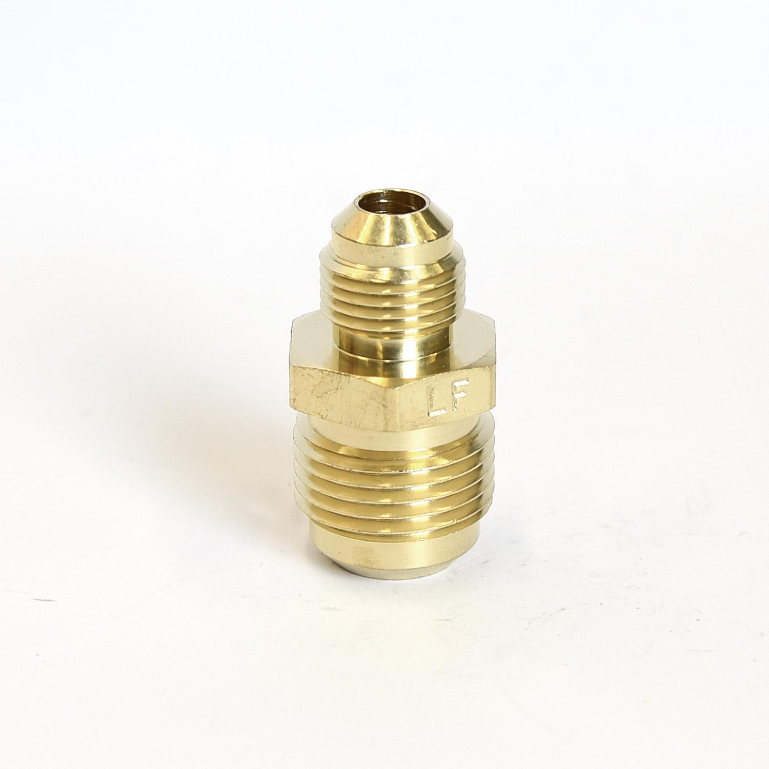 ATC 5/8 in. Flare 3/8 in. D Flare Yellow Brass Union