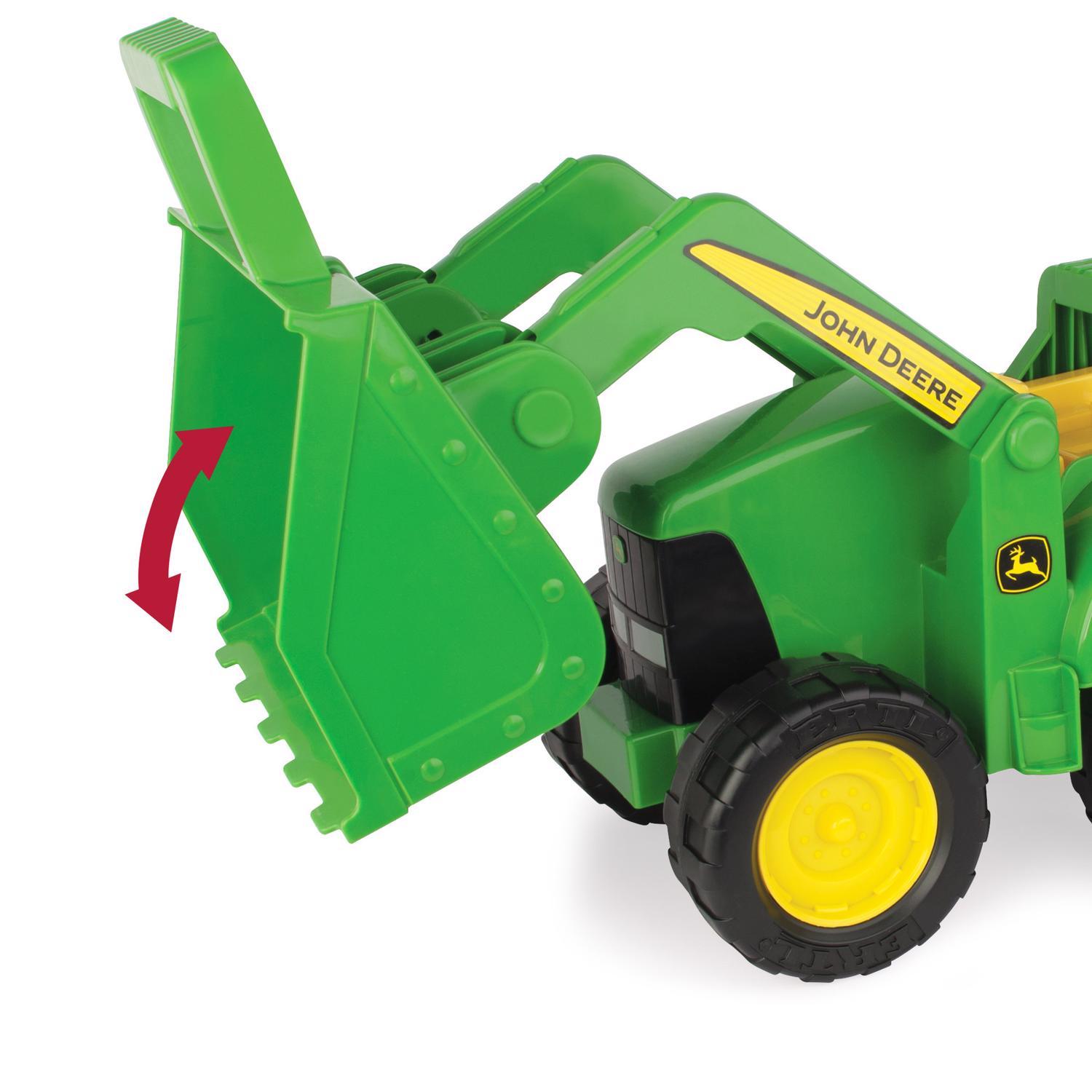 TOMY John Deere Scoop Tractor Toy Green