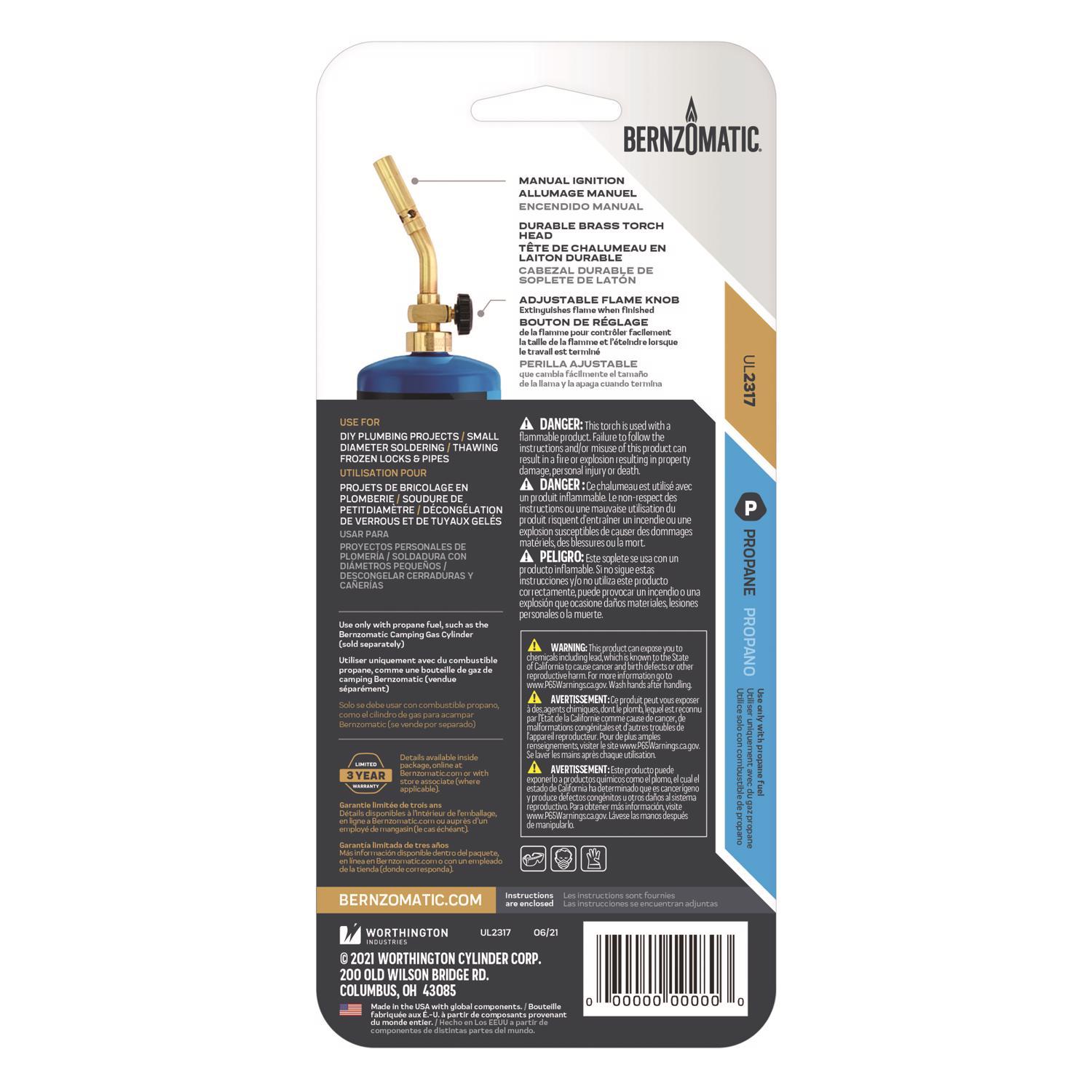 Bernzomatic 16 oz Classic Torch Brass 1 pc Propane