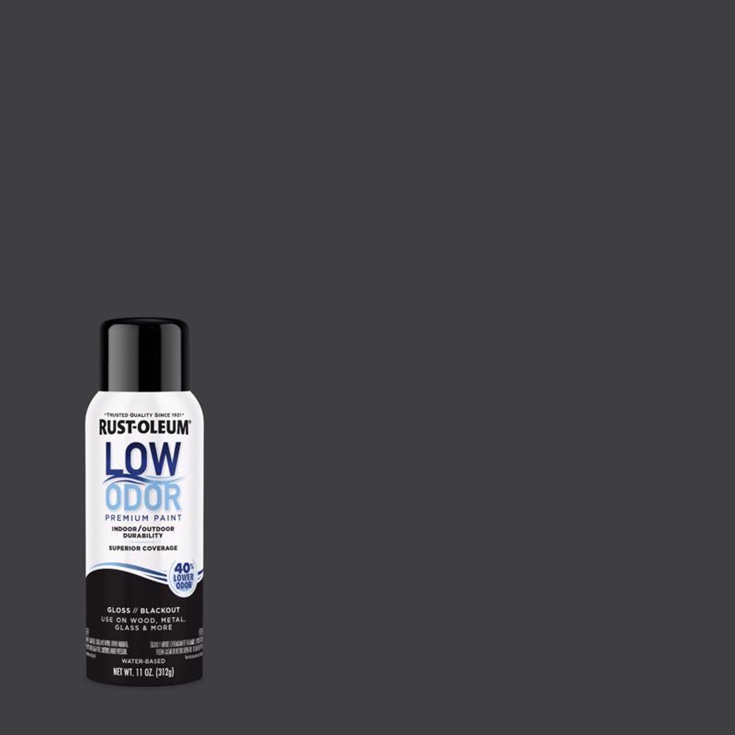 Rust-Oleum Low Odor Gloss Blackout Spray Paint 11 oz.