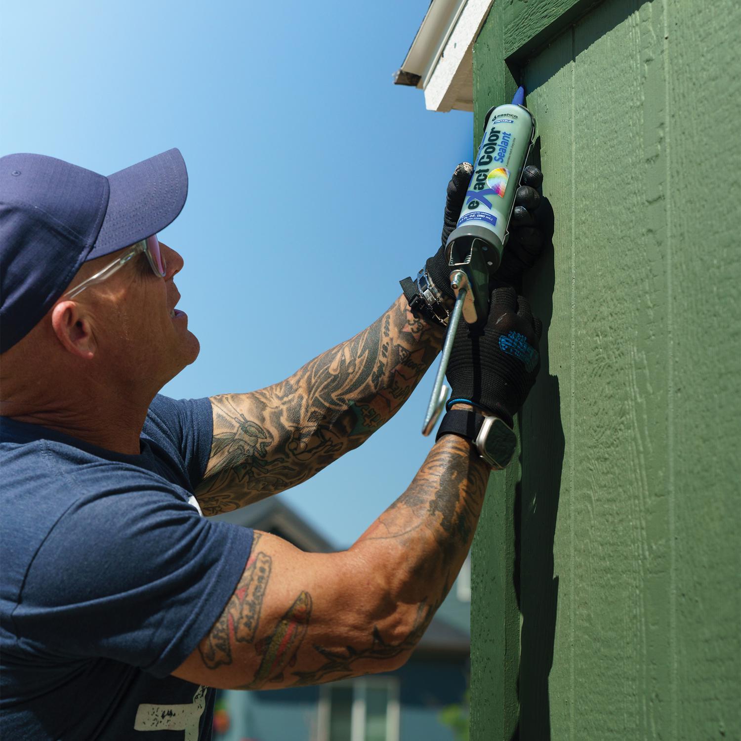 Sashco eXact Color Tintable Elastomeric Acrylic Latex Interior Molding and Trim Caulk 9.5 oz