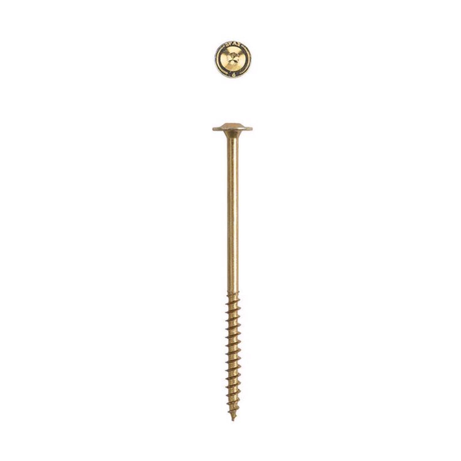 SPAX PowerLags 1/4 in. X 6 in. L Washer Yellow Zinc Carbon Steel Lag Screw 12 pk
