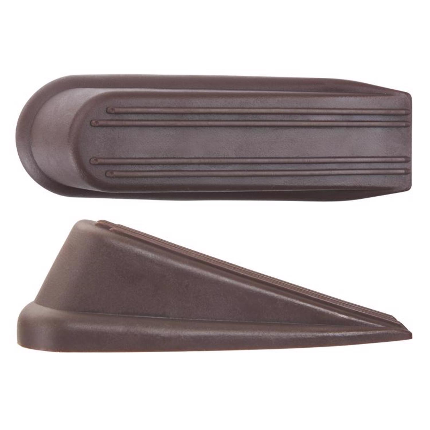 Ace 4 in. W Rubber Brown Wedge Door Stop Mounts to floor 0 in.