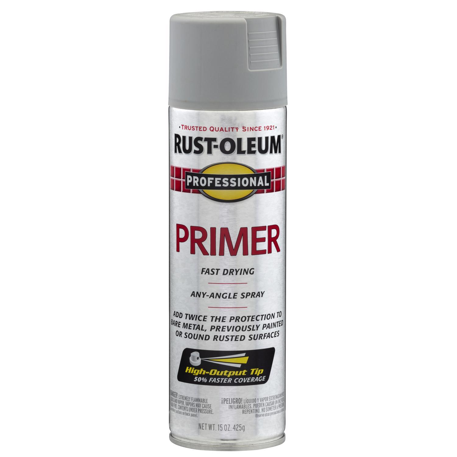 Rust-Oleum Professional Flat Gray Primer Spray 15 oz
