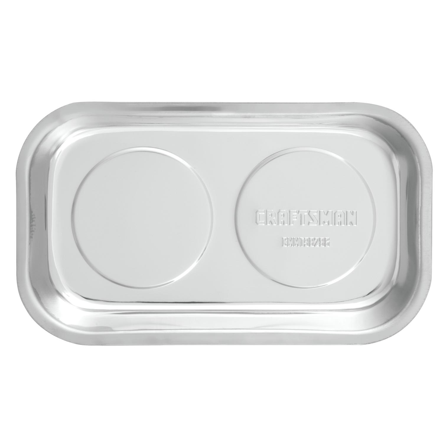 CRAFTSMAN 9.5 in. L X 5.5 in. W Silver Magnetic Tray 1 pk