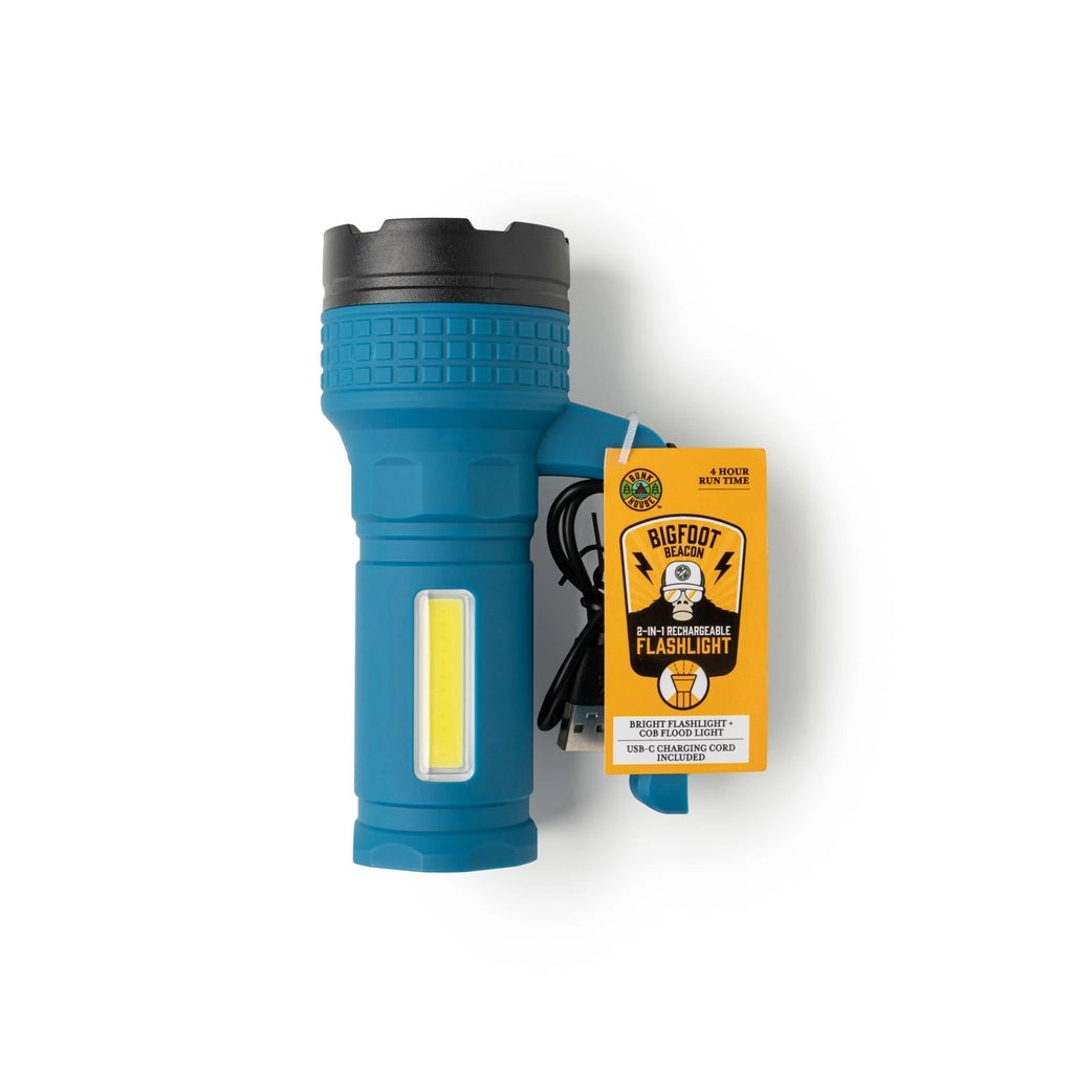 Bigfoot Beacon 2 in 1 Rechargeable Flashlight, Assorted Colors