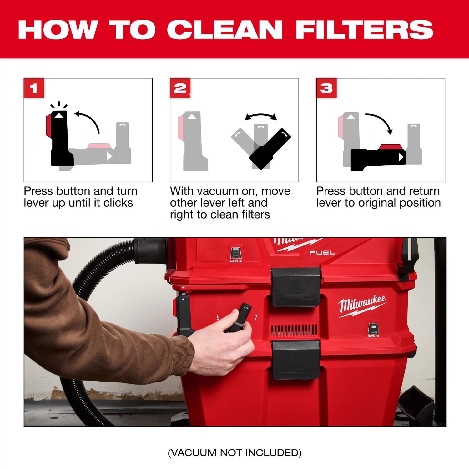 Milwaukee Wet/Dry Vac Filter Attachment 1 pc