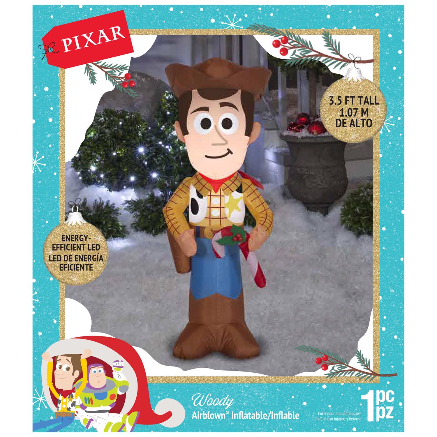 Disney LED White Toy Story Woody 3.5 ft. Inflatable