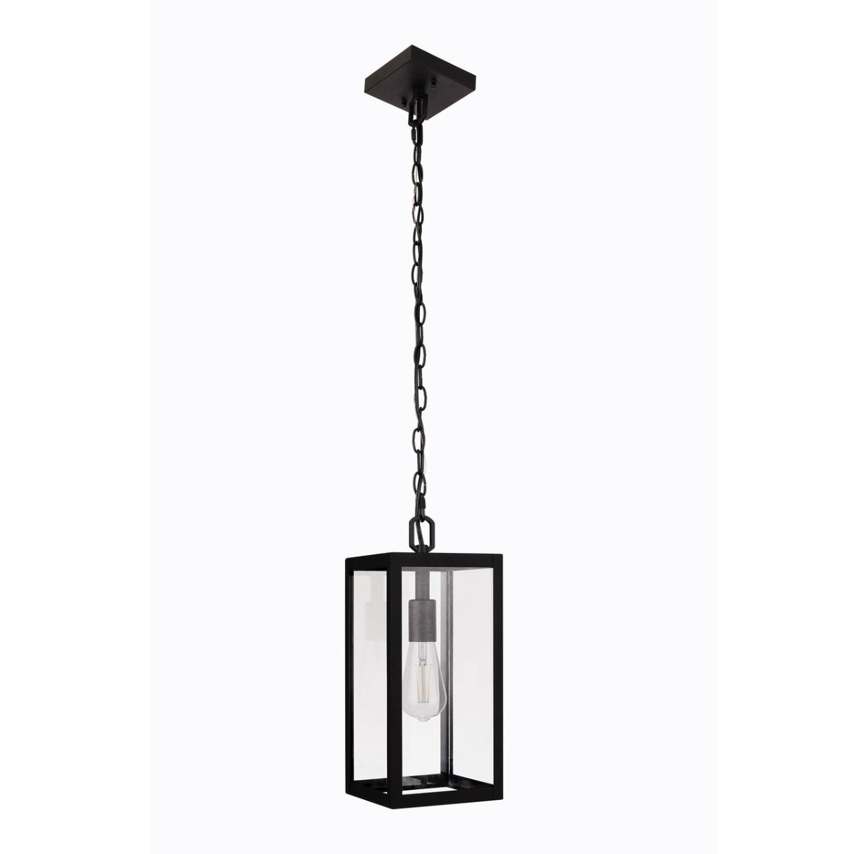 Craftmade Harris 1 Light Outdoor Pendant in Textured Black