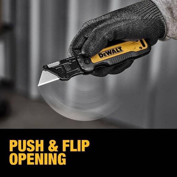DEWALT Push & Flip Folding Utility Knife