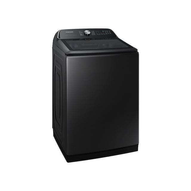 Samsung 5.4 cu. ft. Extra-Large Capacity Smart Top Load Washer with ActiveWave Agitator and Super Speed Wash in Brushed Black
