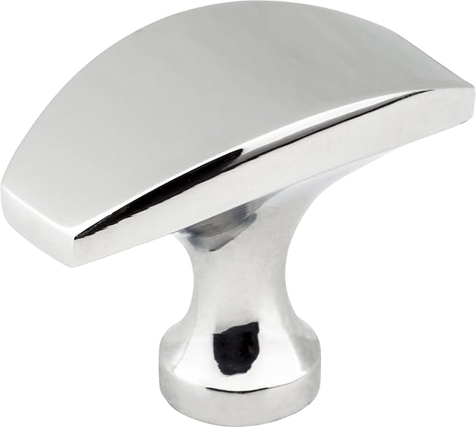 Elements 382PC Cosgrove Collection 1.5 in. Rectangular Cabinet Knob, Polished Chrome Finish