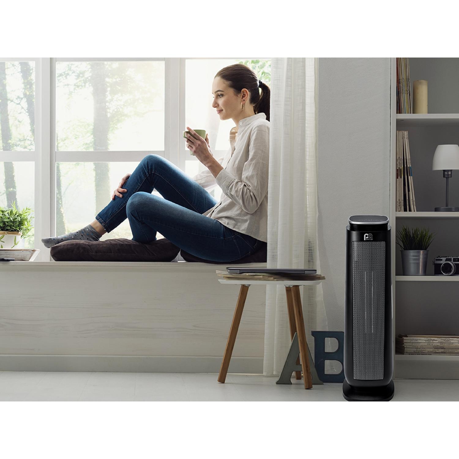 Perfect Aire 128 sq ft Electric Ceramic Tower Space Heater 5120 BTU
