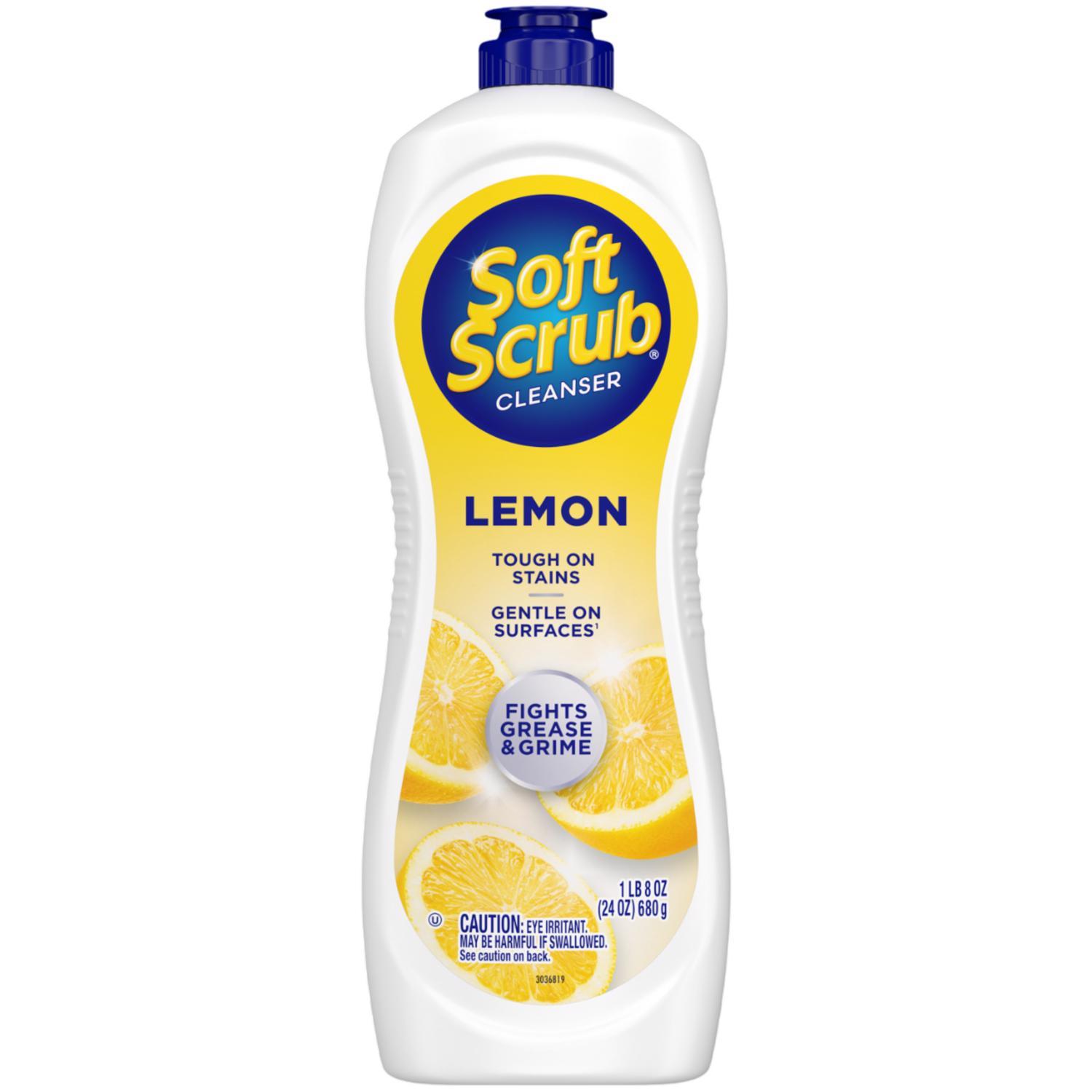 Soft Scrub Lemon Scent Cleanser 24 oz Cream