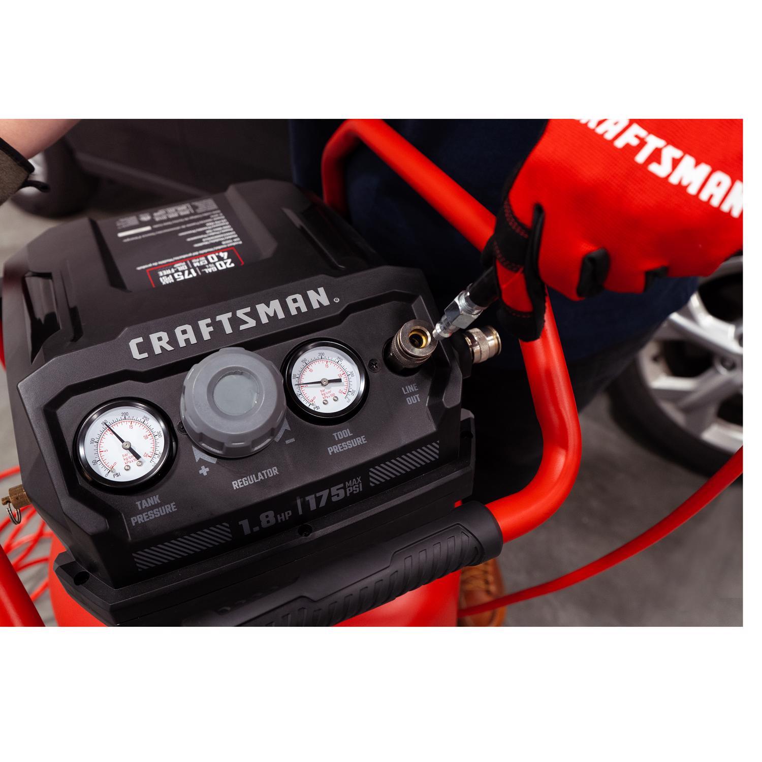 Craftsman 20 gal Vertical Portable Air Compressor 175 psi 1.8 HP