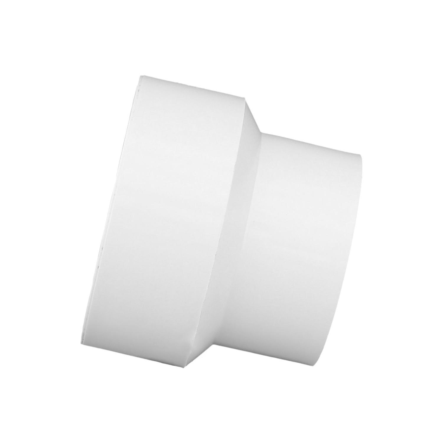 Charlotte Pipe Schedule 40 3 in. Hub X 4 in. D Hub PVC Reducing Coupling 1 pk