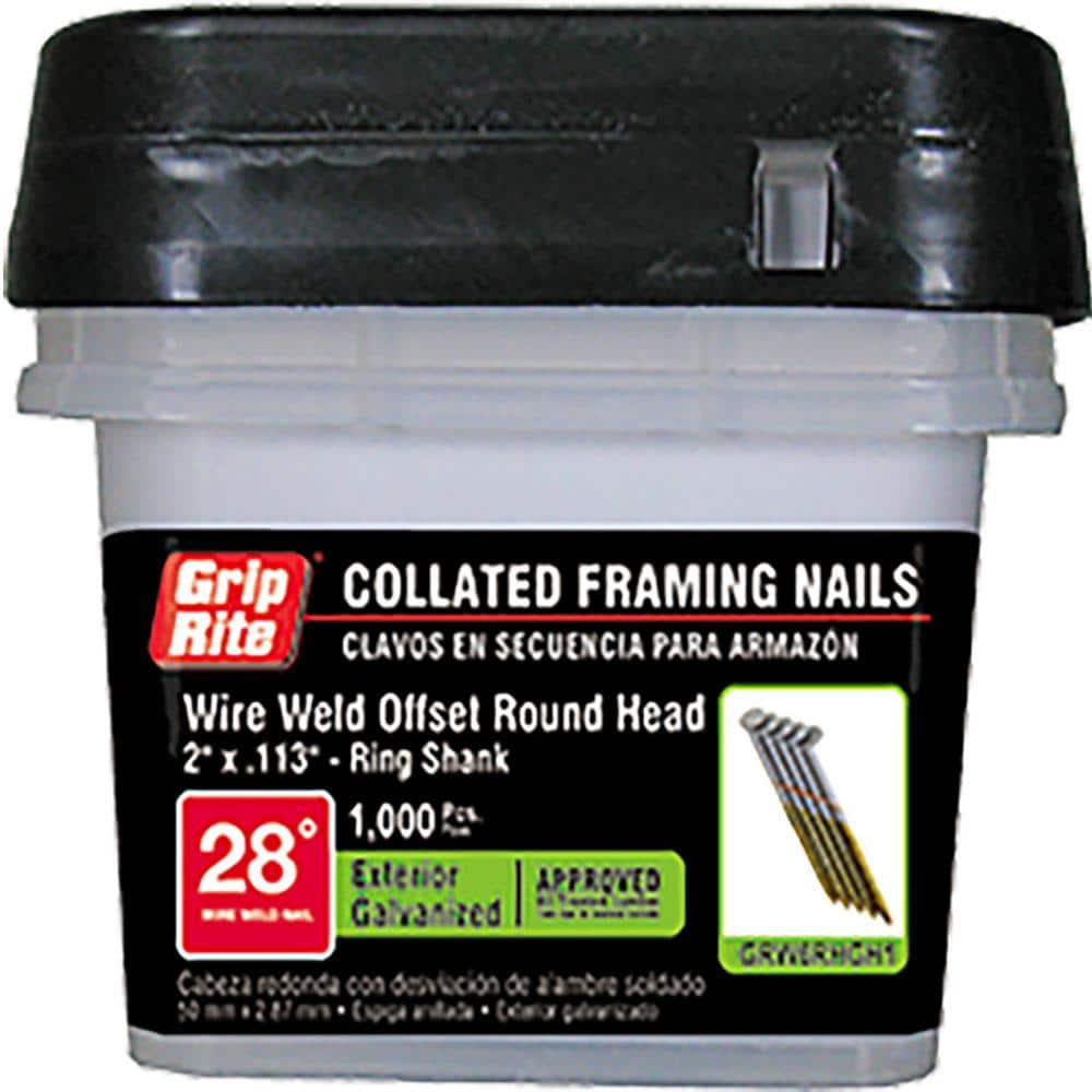 Grip-Rite Nail PS 2x.113 1m HG RS Wire