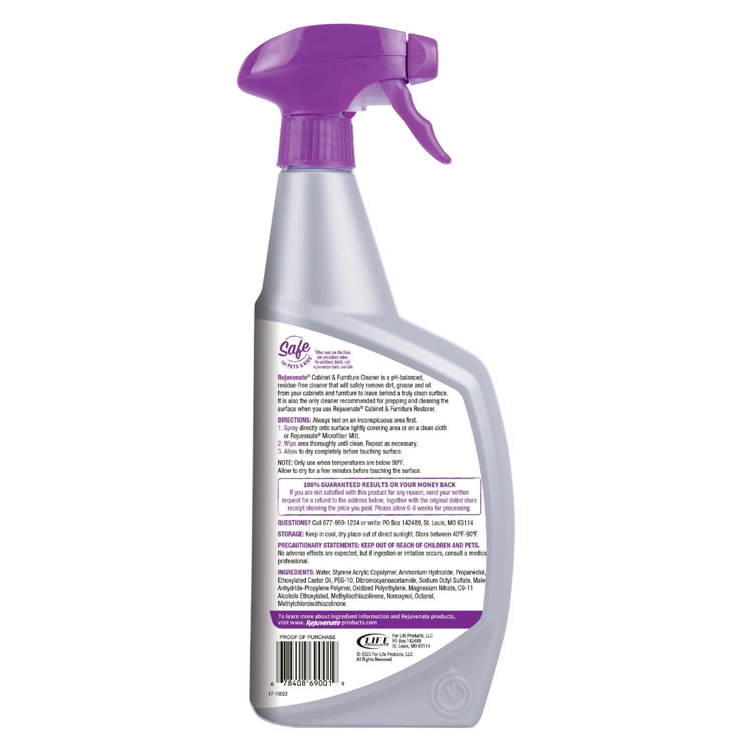 Rejuvenate Lemon Scent Cabinet and Wood Cleaner 32 oz Liquid