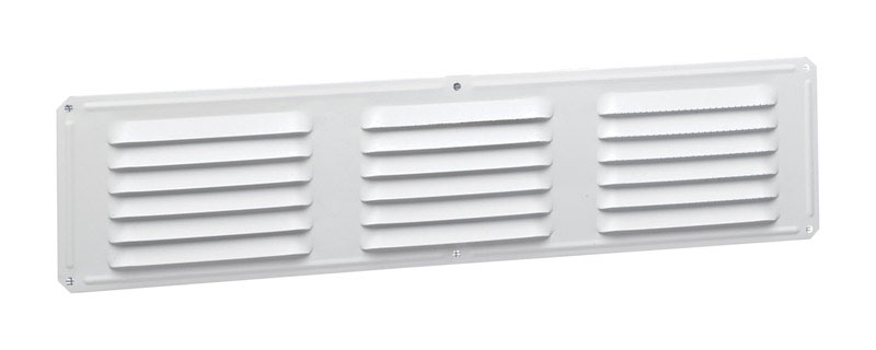 Air Vent Undereave Vent 16in. x 4in. 28 Sq." 15in. x 3in. Aluminum White