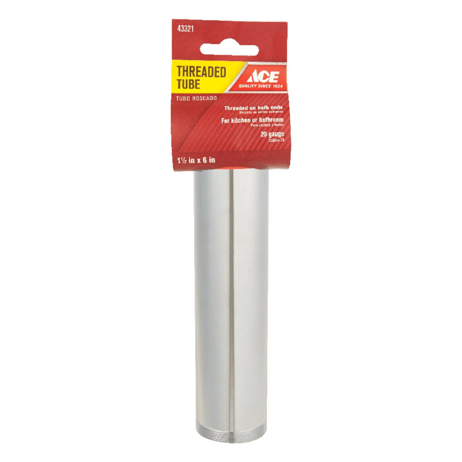 Ace 1-1/2 in. D X 6 in. L Brass Tube