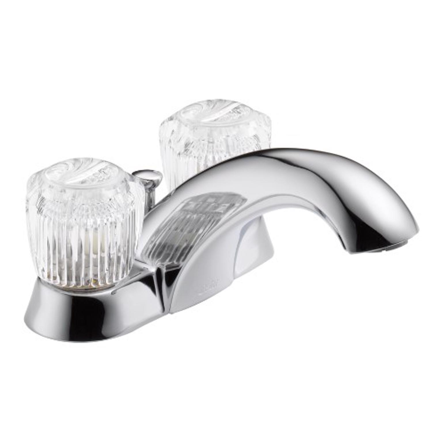 Delta Classic Chrome Centerset Bathroom Sink Faucet 4 in.
