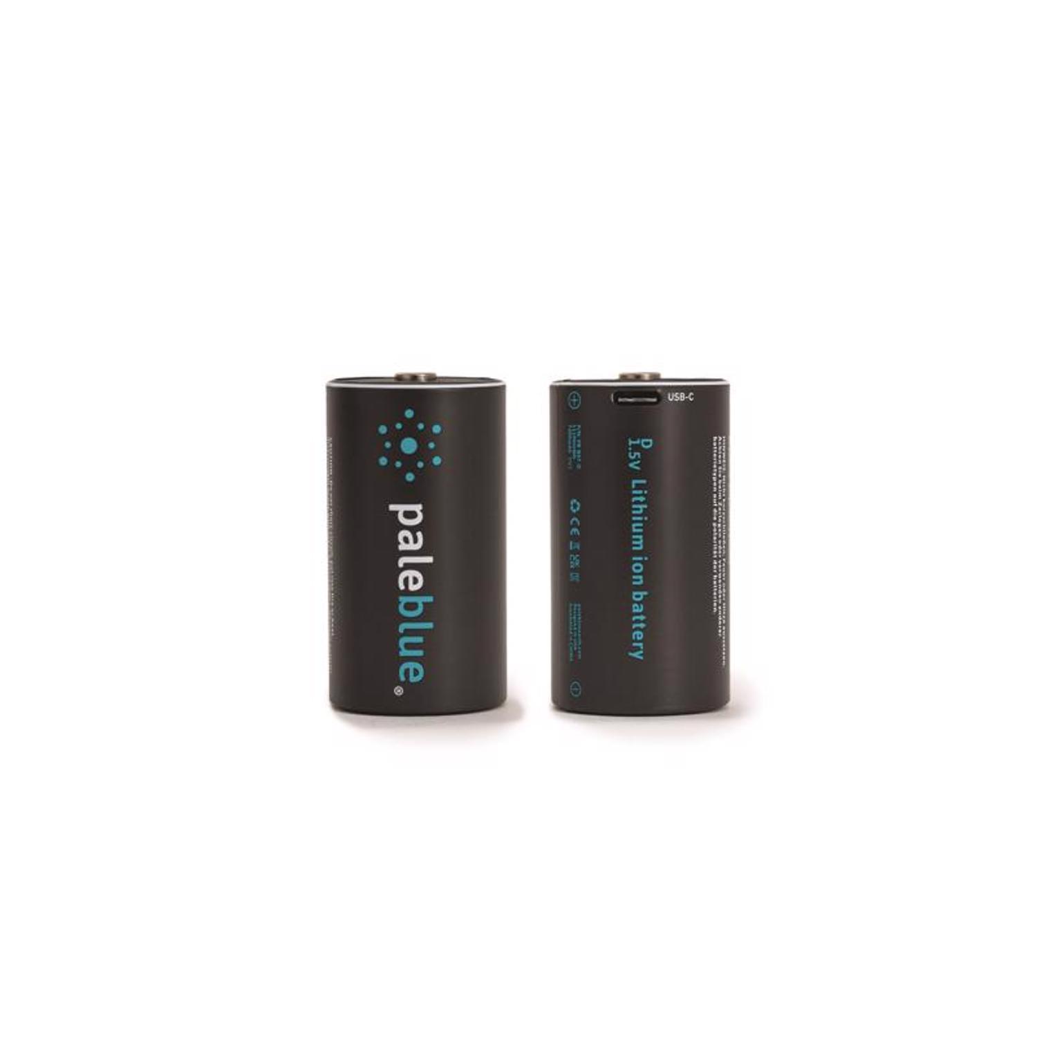 Pale Blue Earth D Lithium Batteries 2 Pack Clamshell