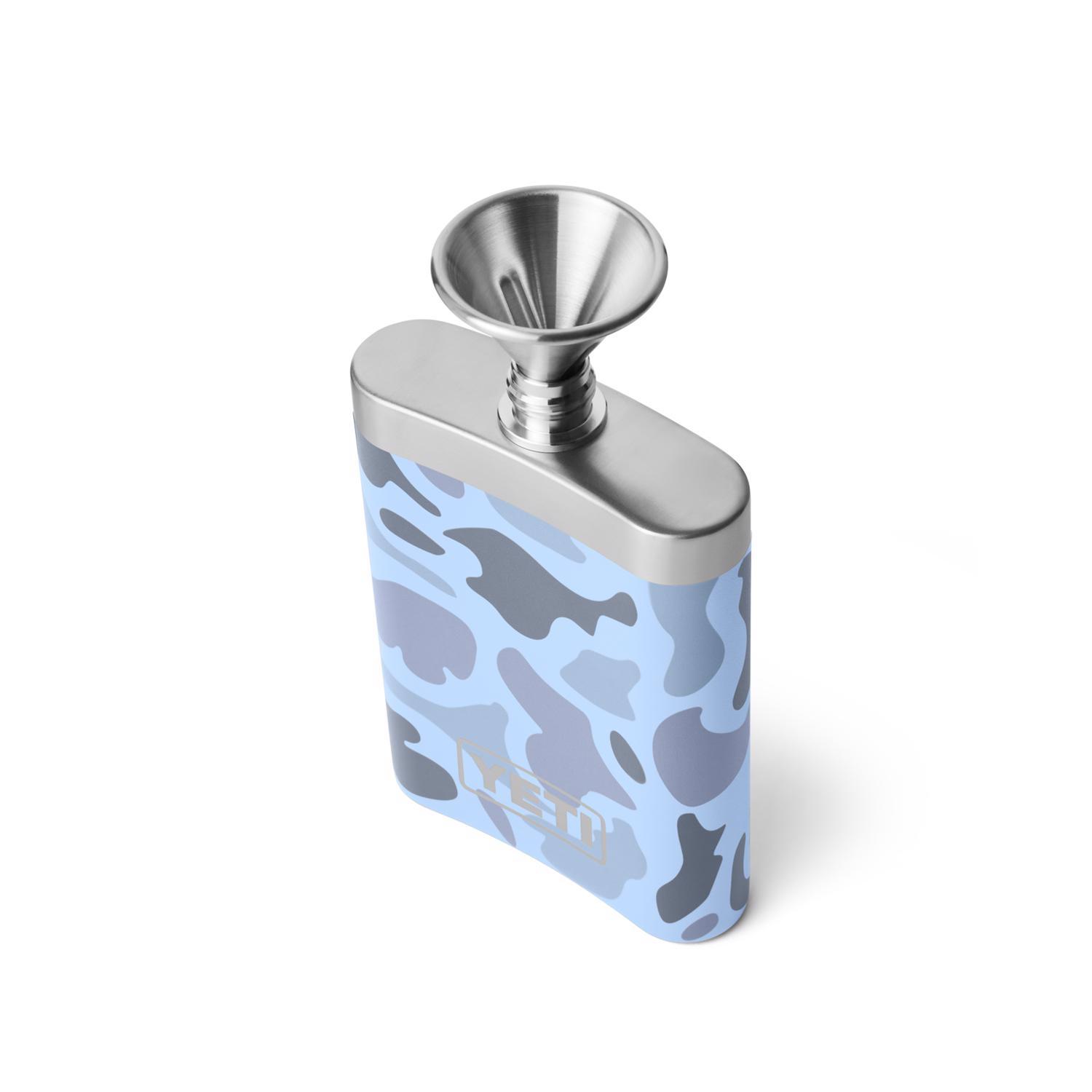 YETI 7 oz. Blue Camo Stainless Steel Flask