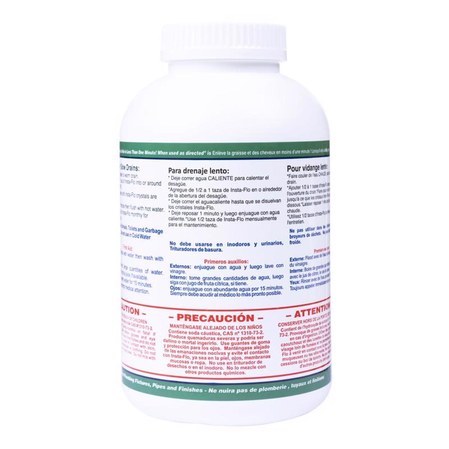 Insta-Flo Crystals Drain Cleaner 2 lb