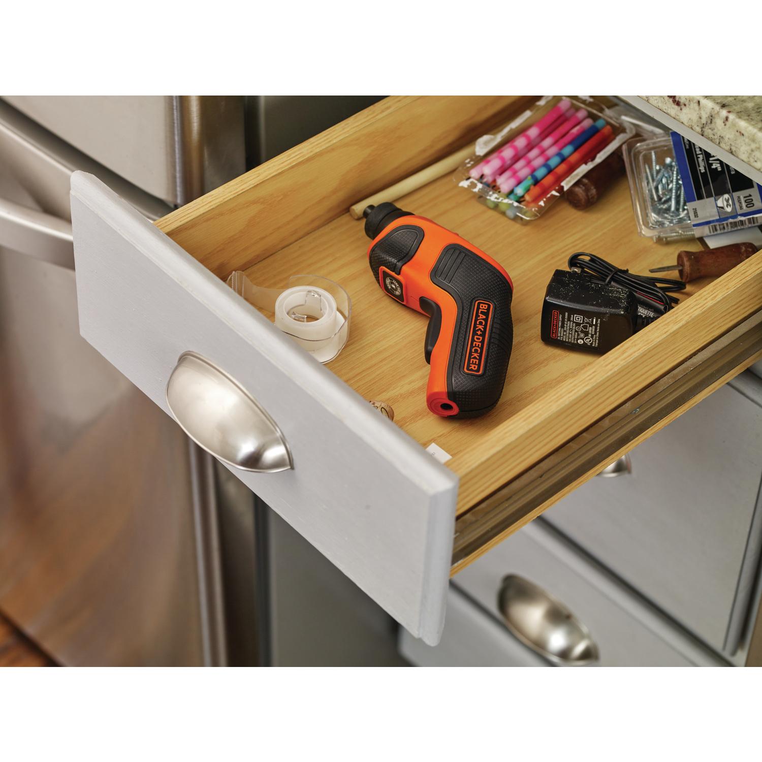 Black+Decker 4V MAX Cordless Rechargeable Screwdriver Tool Only