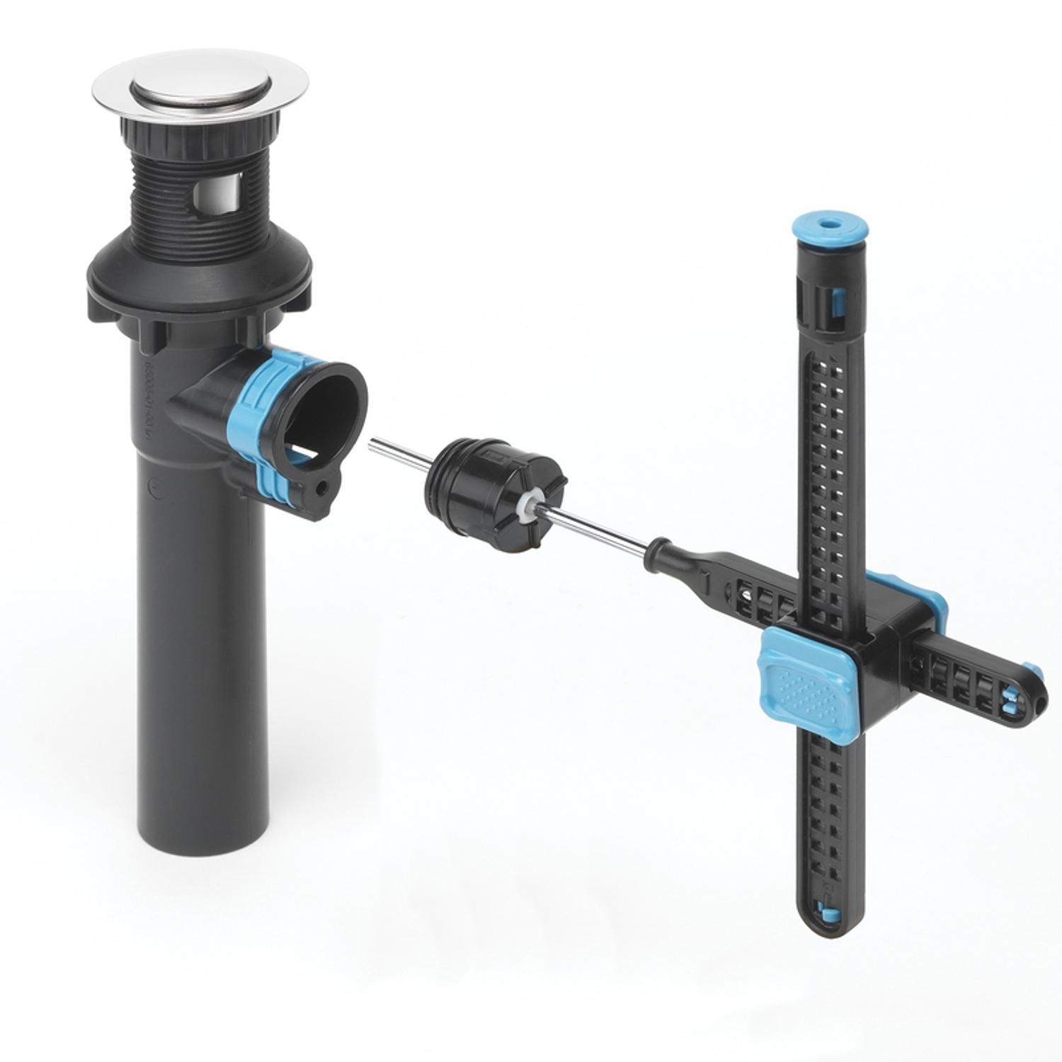 OakBrook Chrome Two-Handle Bathroom Sink Faucet 4 in.