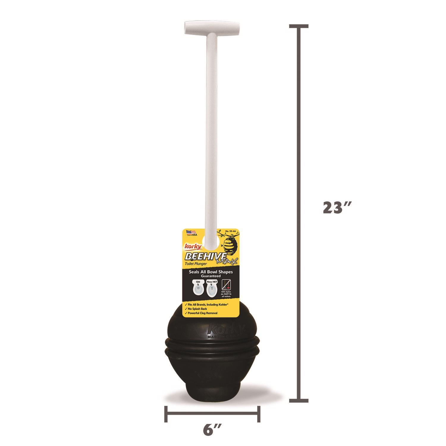 Korky Toilet Plunger 25 in. L X 5 in. D Stine Home + Yard The