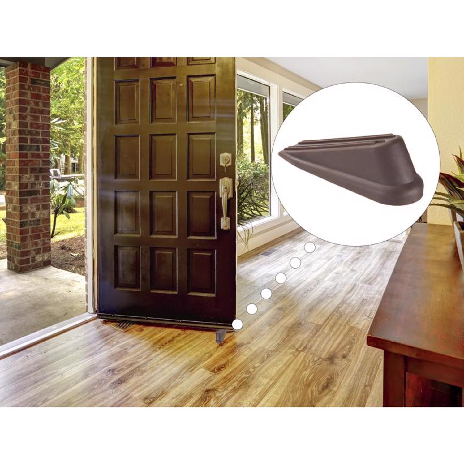 Ace 4 in. W Rubber Brown Wedge Door Stop Mounts to floor 0 in.