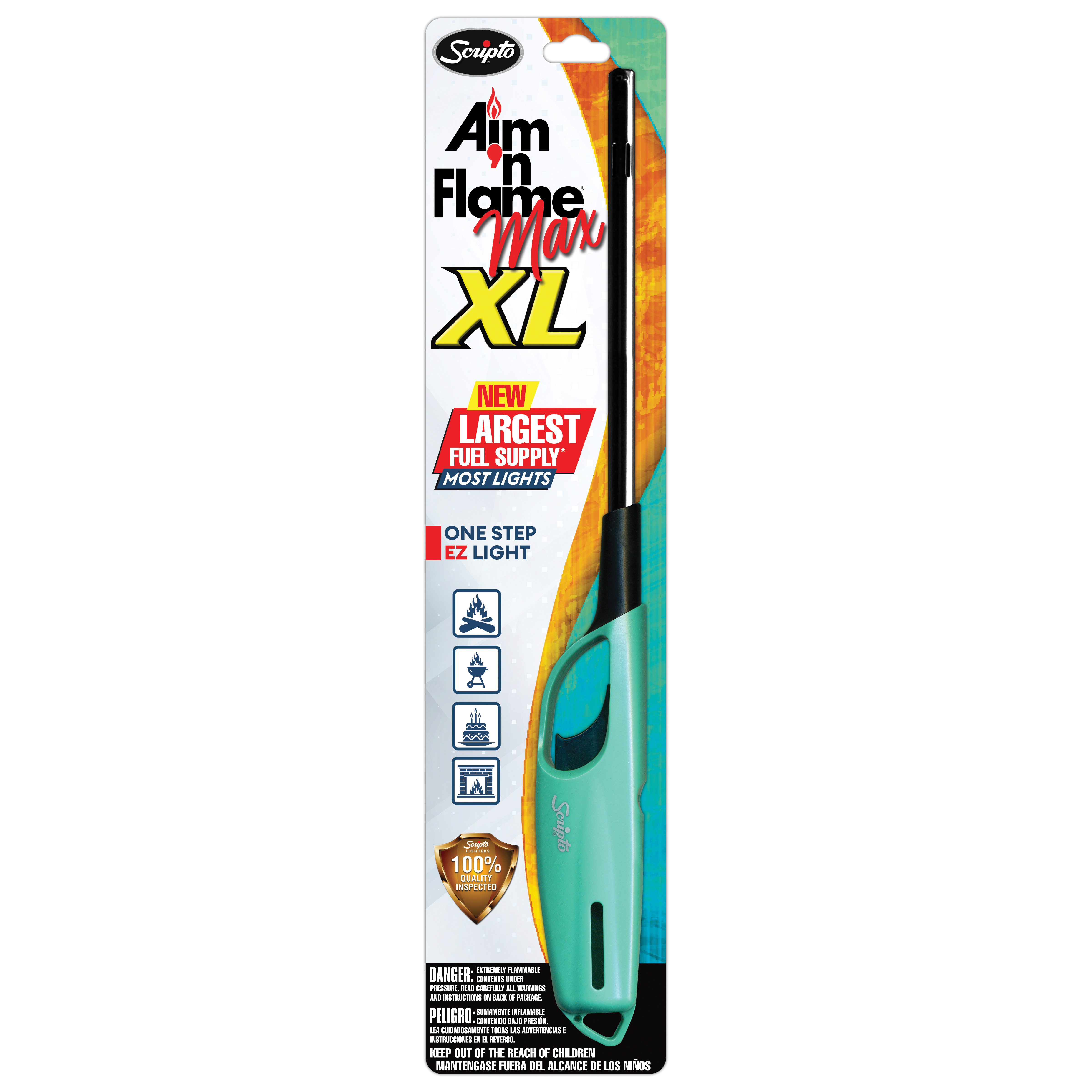 Scripto Aim 'n Flame MAX XL BGM19XL-1/12CD Utility Lighter 