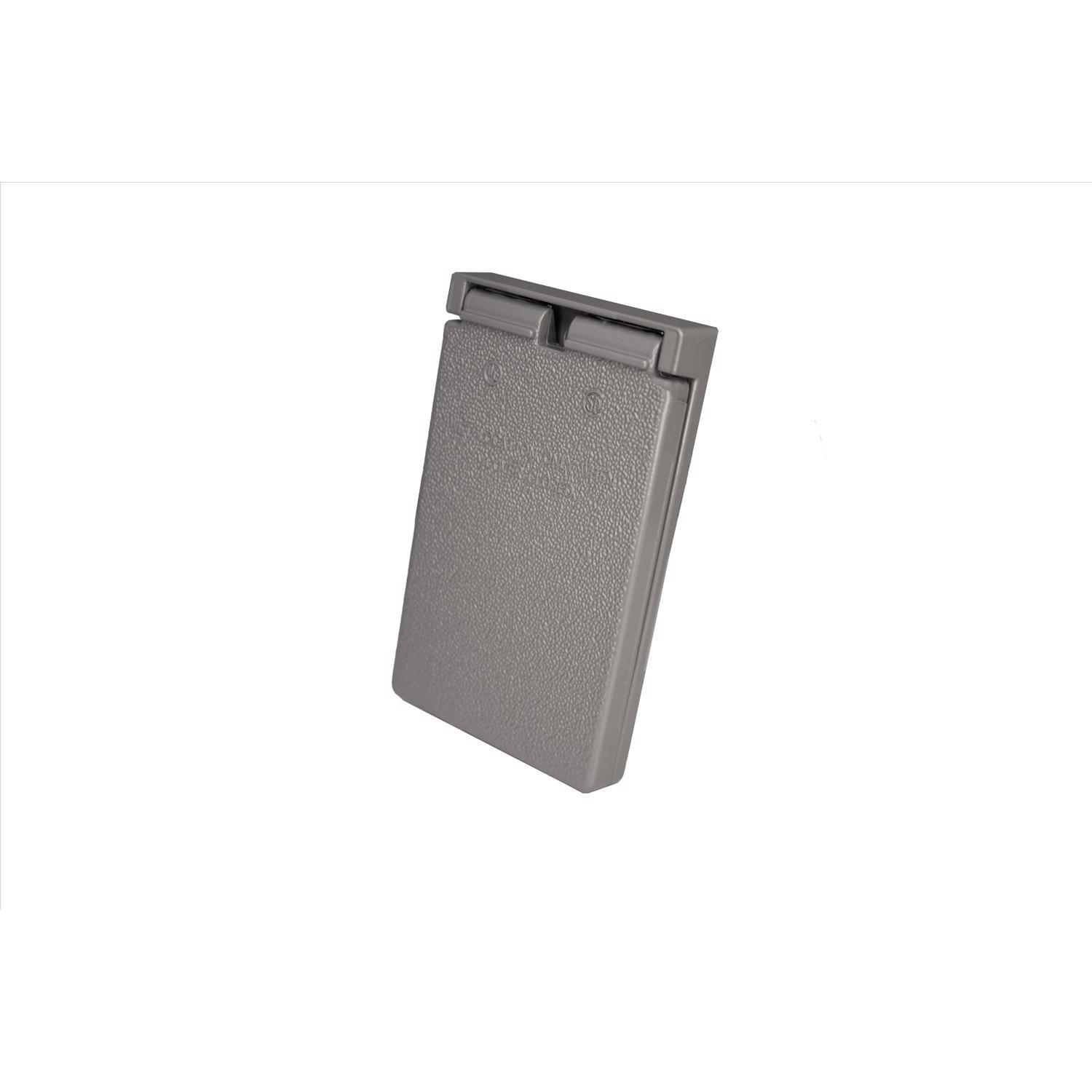 Sigma Engineered Solutions Rectangle Die-Cast Metal 1 gang 4.57 in. H X 2.83 in. W Vertical Duplex C