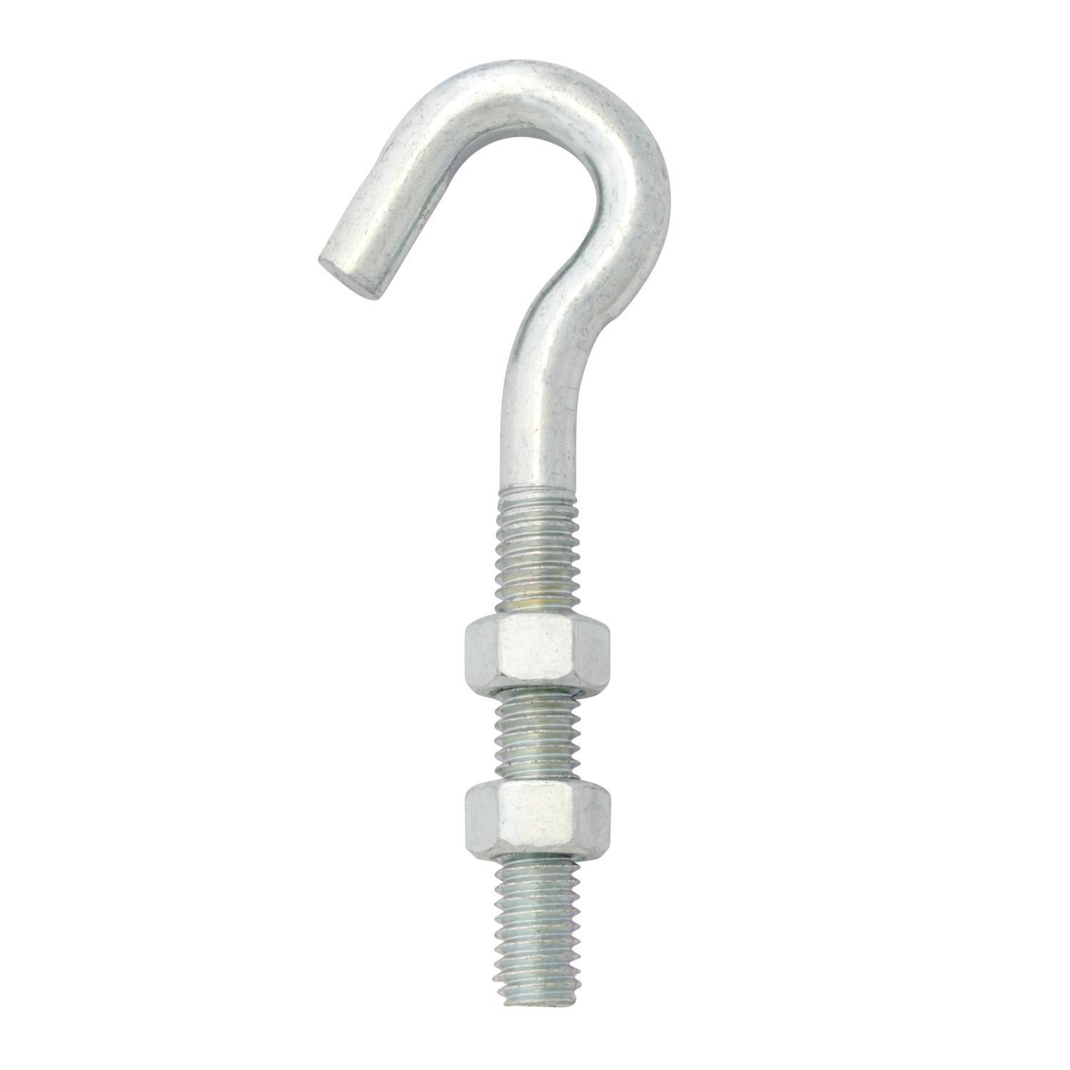 Ace Small Zinc-Plated Silver Zinc 1.25 in. L Hook Bolt 425 lb 1 pk