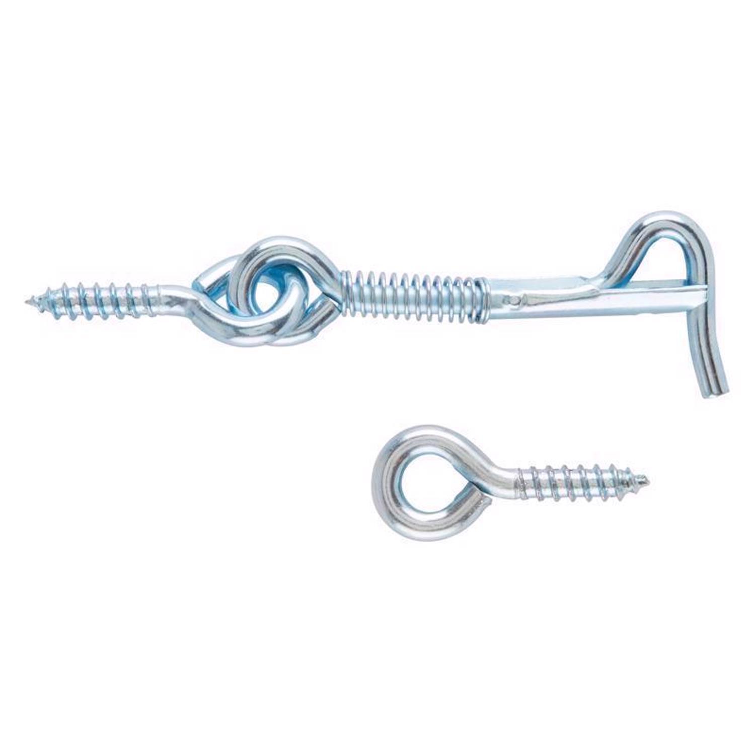 Ace Small Zinc-Plated Silver Steel 2.5 in. L Safety Hook and Eye 1 pk