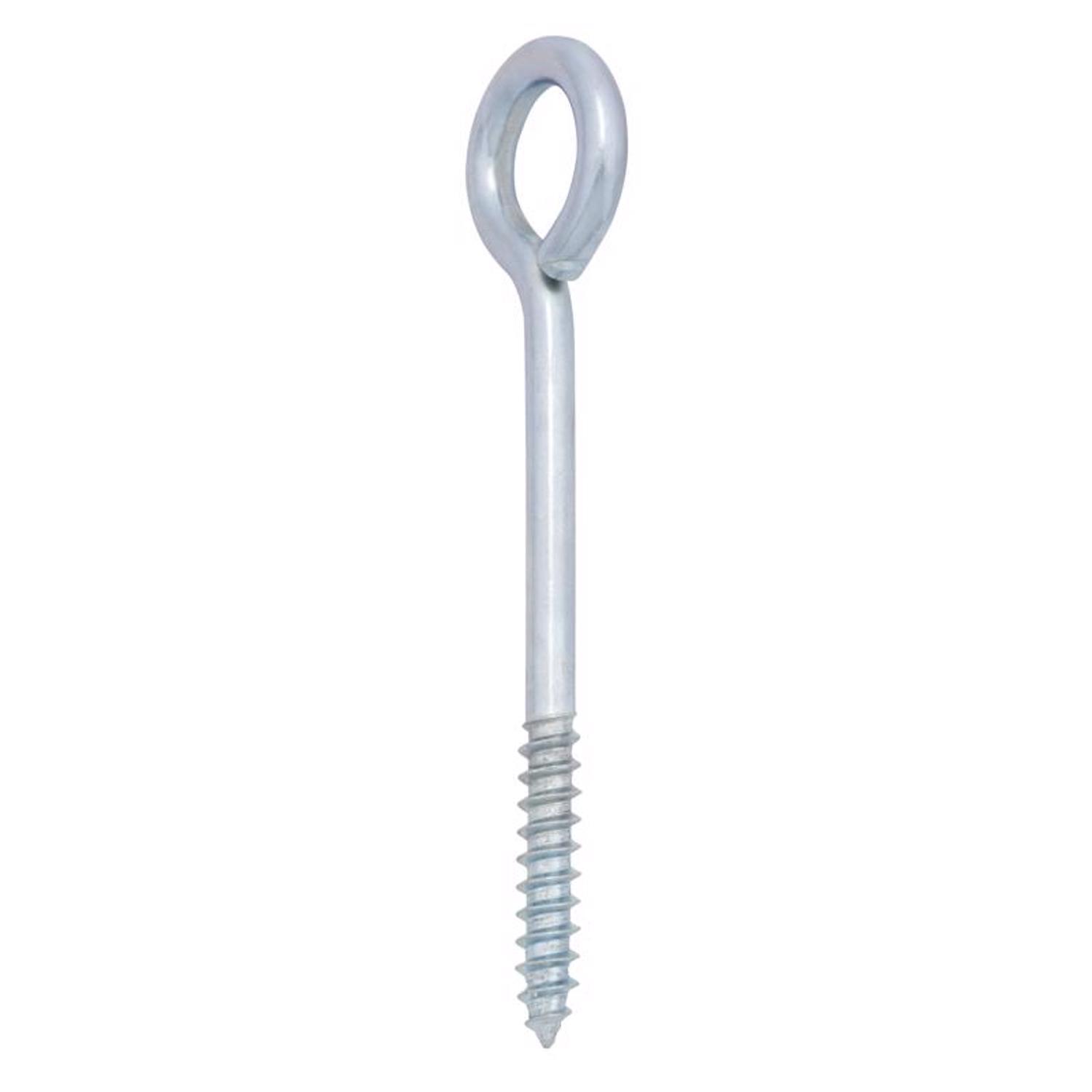 Hampton 1/4 in. X 3-3/4 in. L Zinc-Plated Steel Lag Thread Eyebolt
