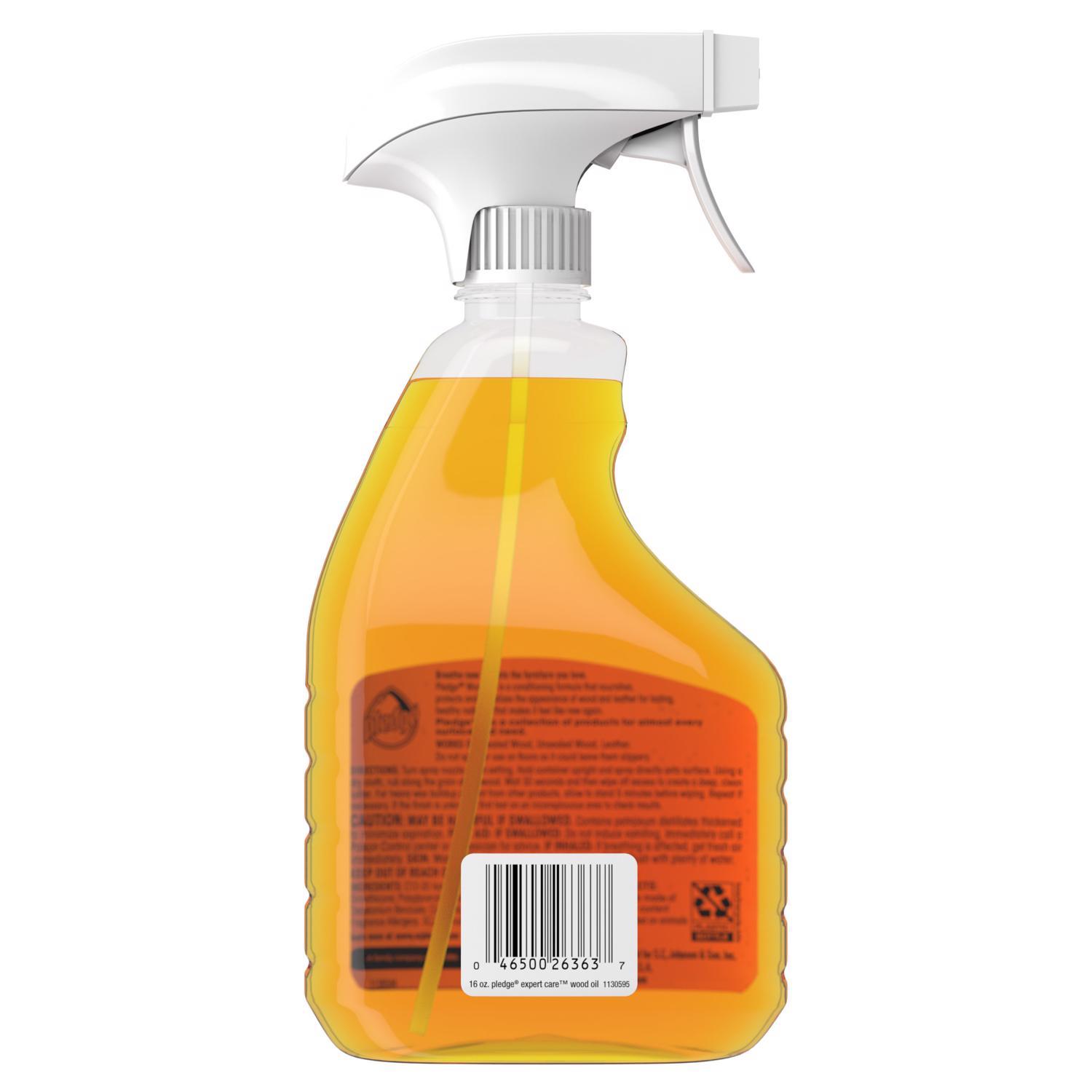 Pledge Revitalizing Oil Orange Scent Furniture Polish 16 oz Spray