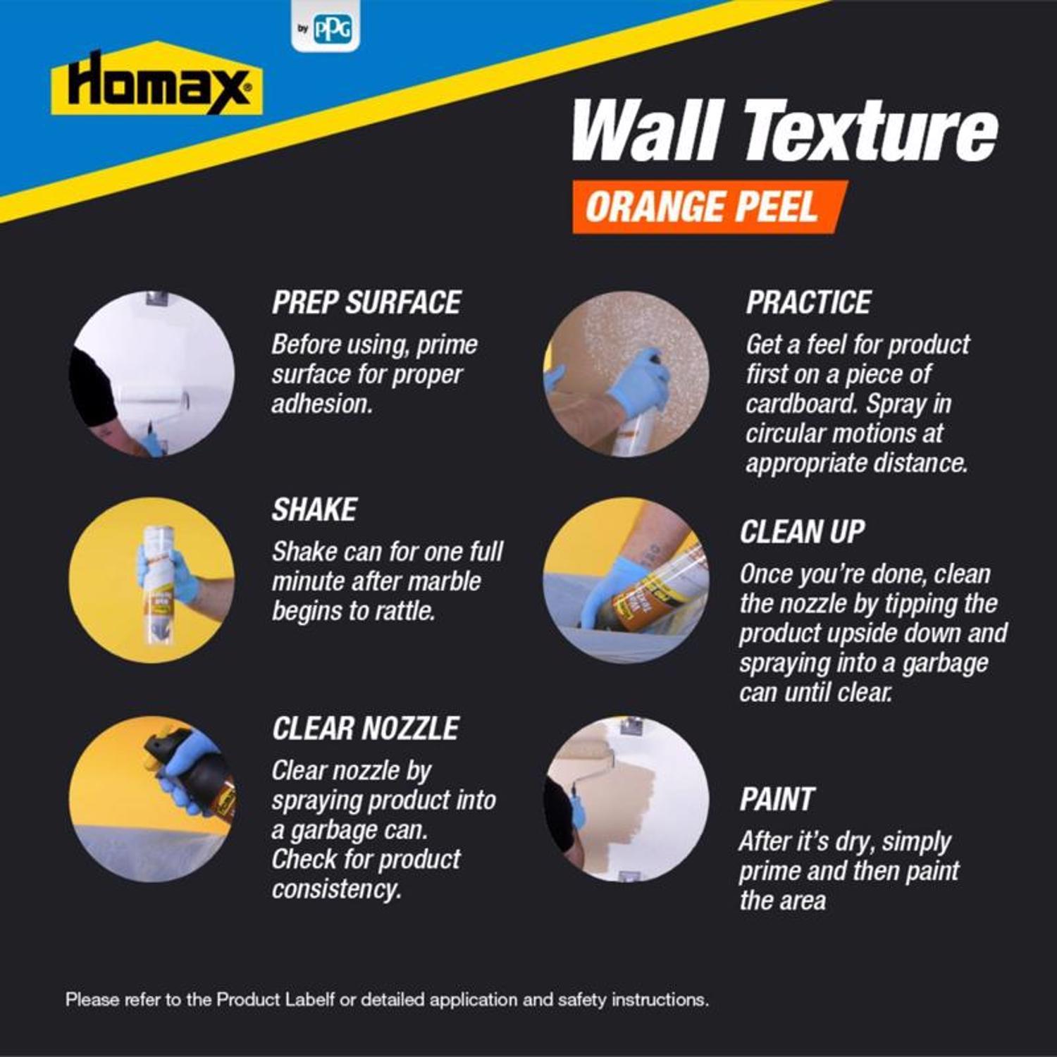 Homax Wall Texture White Oil-Based Wall and Ceiling Texture Paint 20 oz