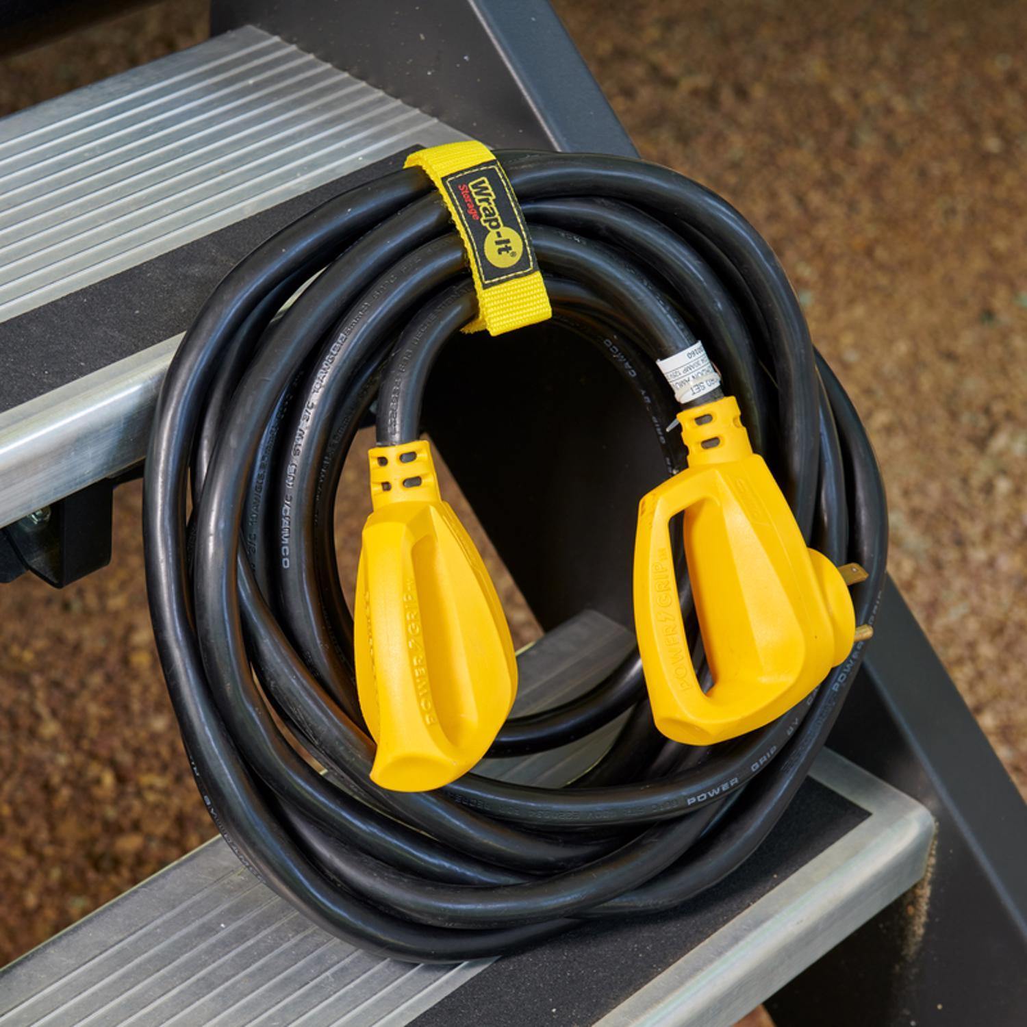 Wrap-It Quick Straps 12 in. L Yellow Polypropylene Cable Wrap