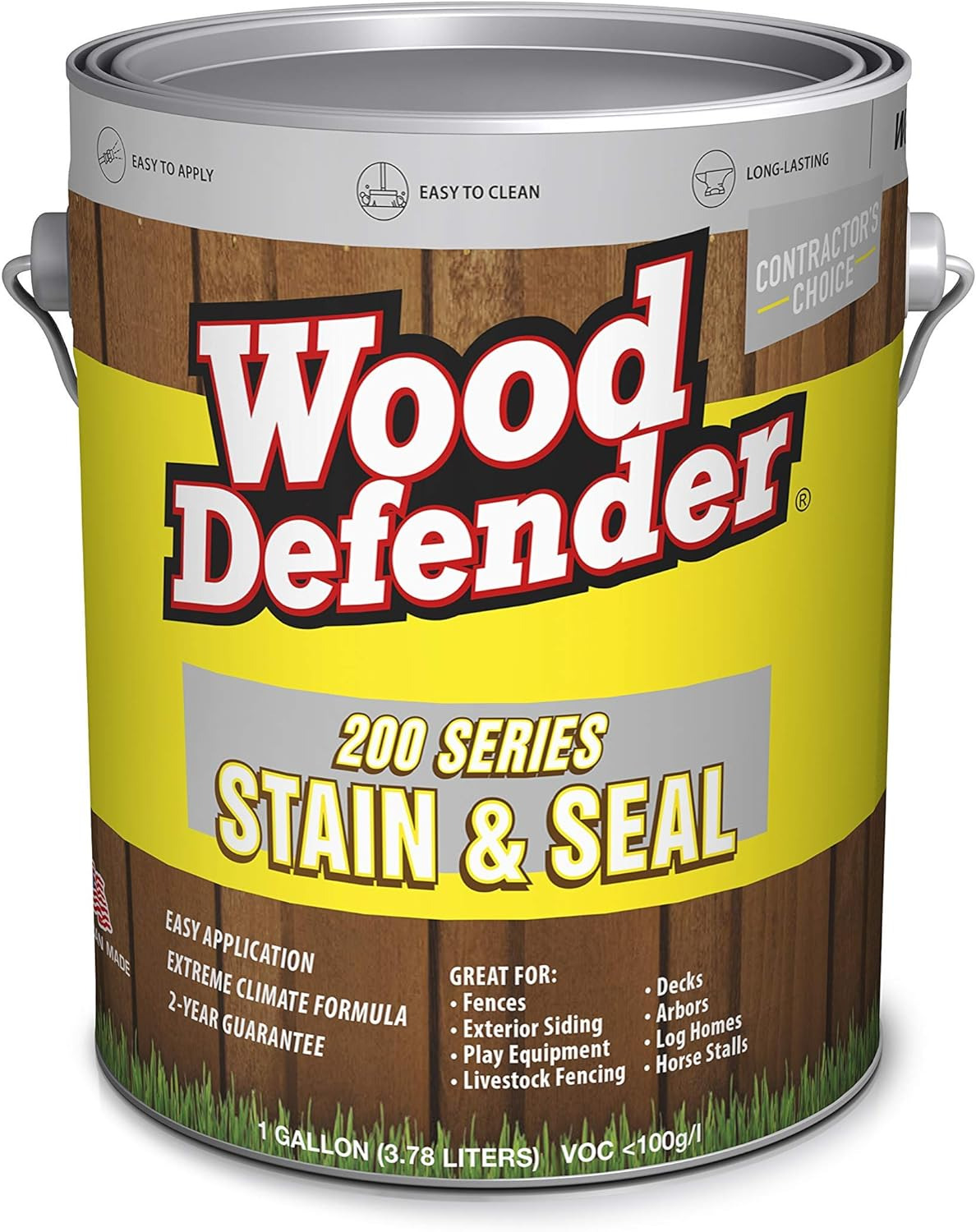 Wood Defender 200 Series Coffee Brown Semi-Transparent Stain & Sealer gallon
