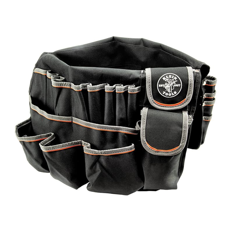 Klein Tools 19 in. W X 23 in. H Polyester Bucket Organizer 45 pocket Black/Gray 1 pc