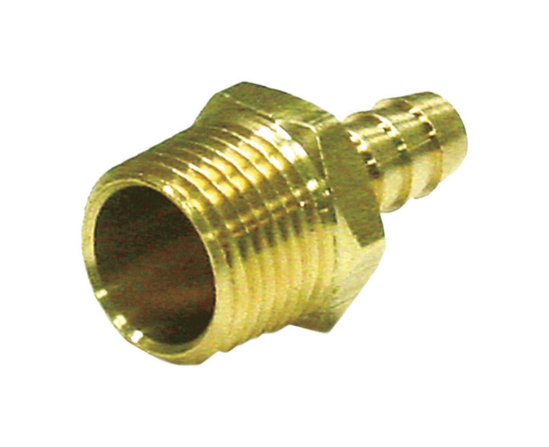 Ace Brass Hose Barb 3/8 in. Dia. x 1/2 in. Dia. Yellow 1 pk
