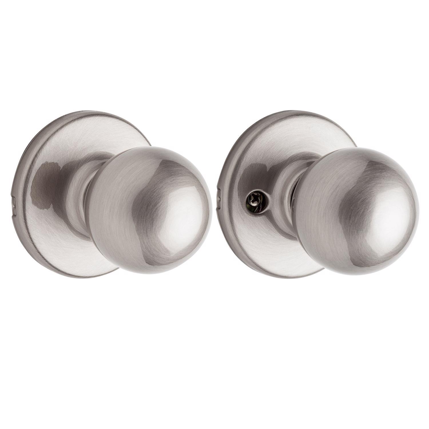 Kwikset Polo Satin Nickel Passage Door Knob Right or Left Handed