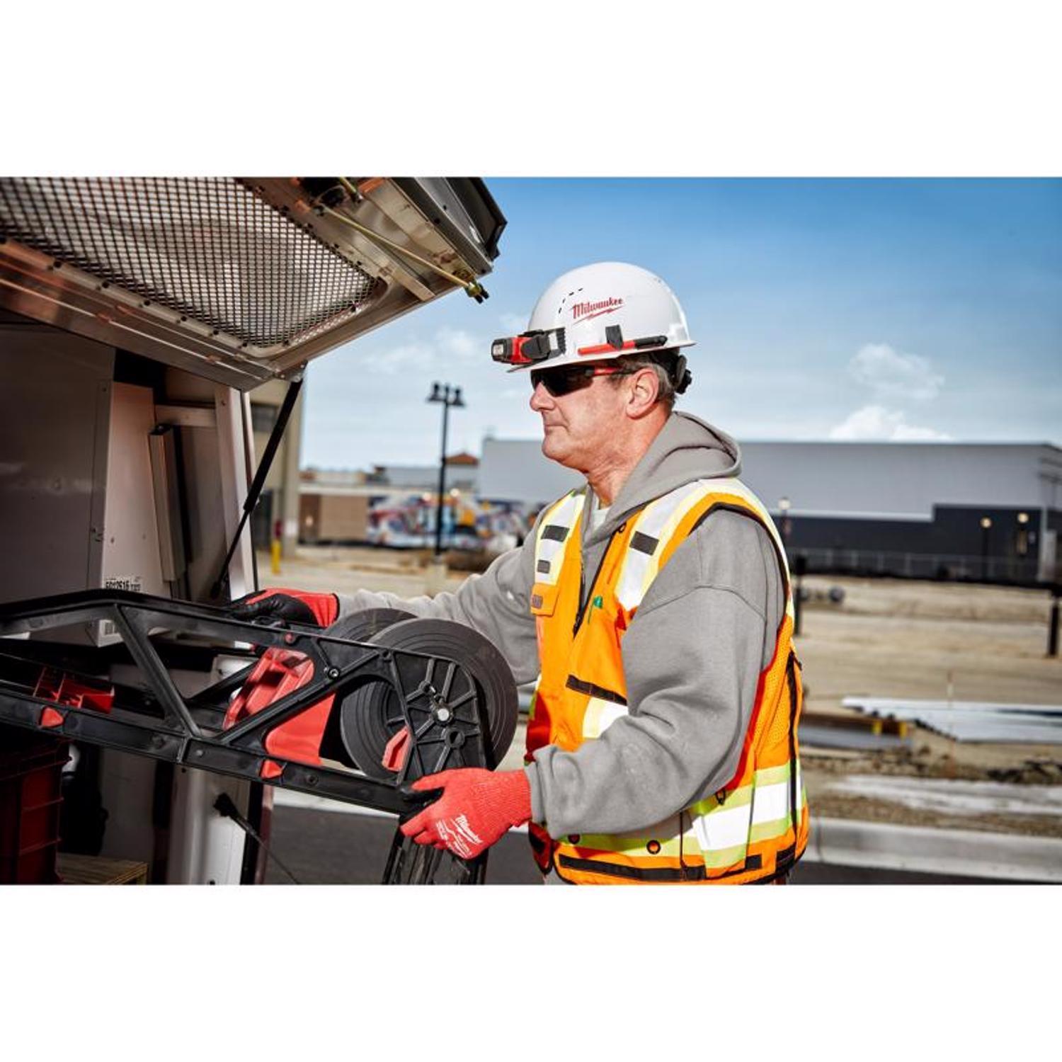 Milwaukee Anti-Fog Safety Glasses Tinted Lens Black/Red Frame 1 pk