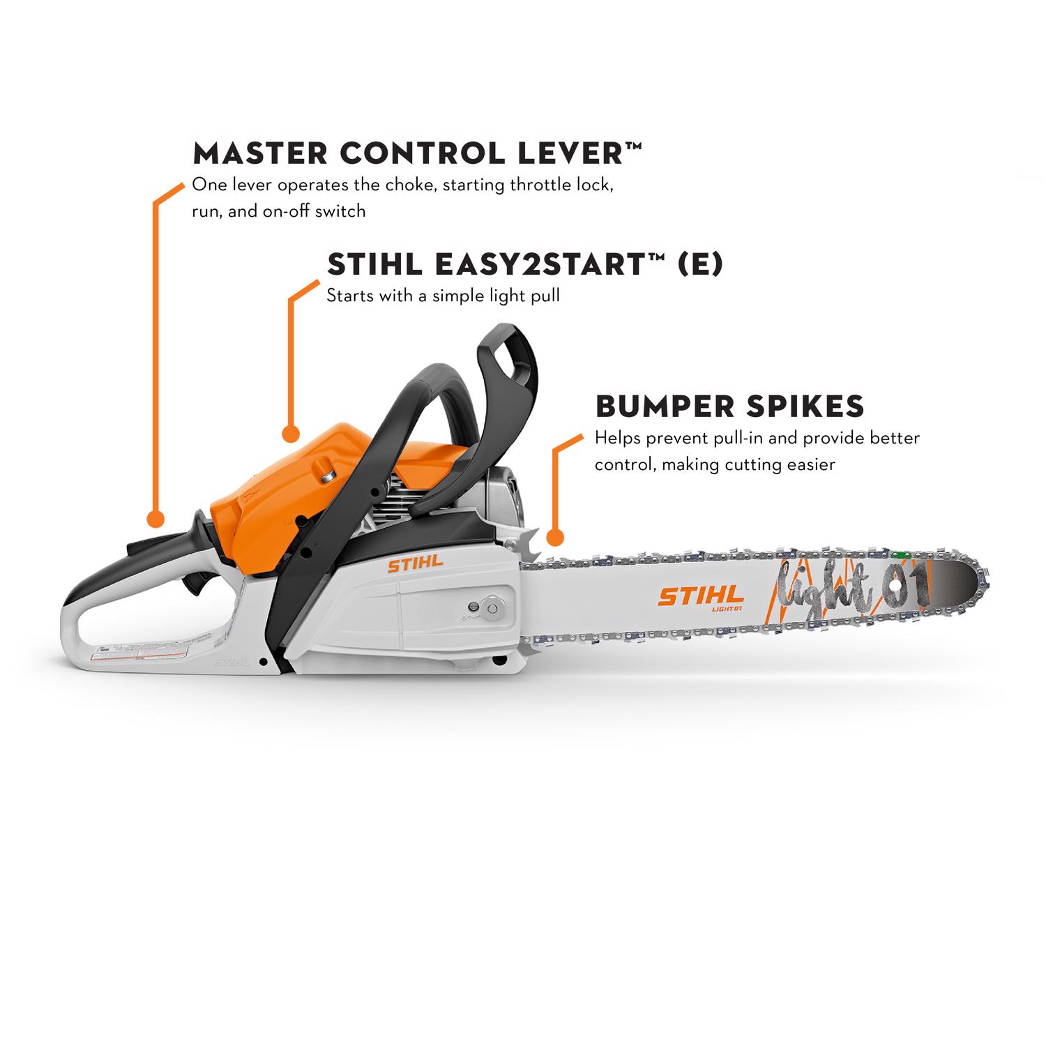 STIHL MS 172 C-E 16 in. Light 01 Bar 31.8 cc Gas Chainsaw Tool Only Picco Micro Mini 3 PMM3