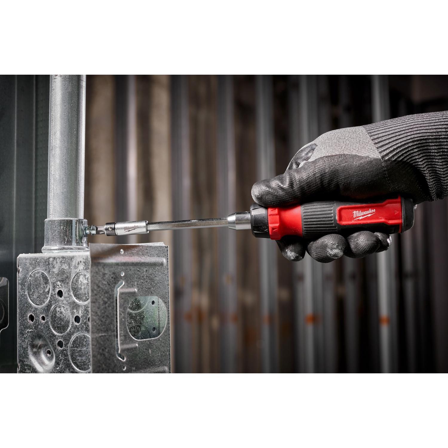 Milwaukee Hex Shank 27-in-1 Ratcheting Multi-Bit Screwdriver 10.12 in. 1 pc