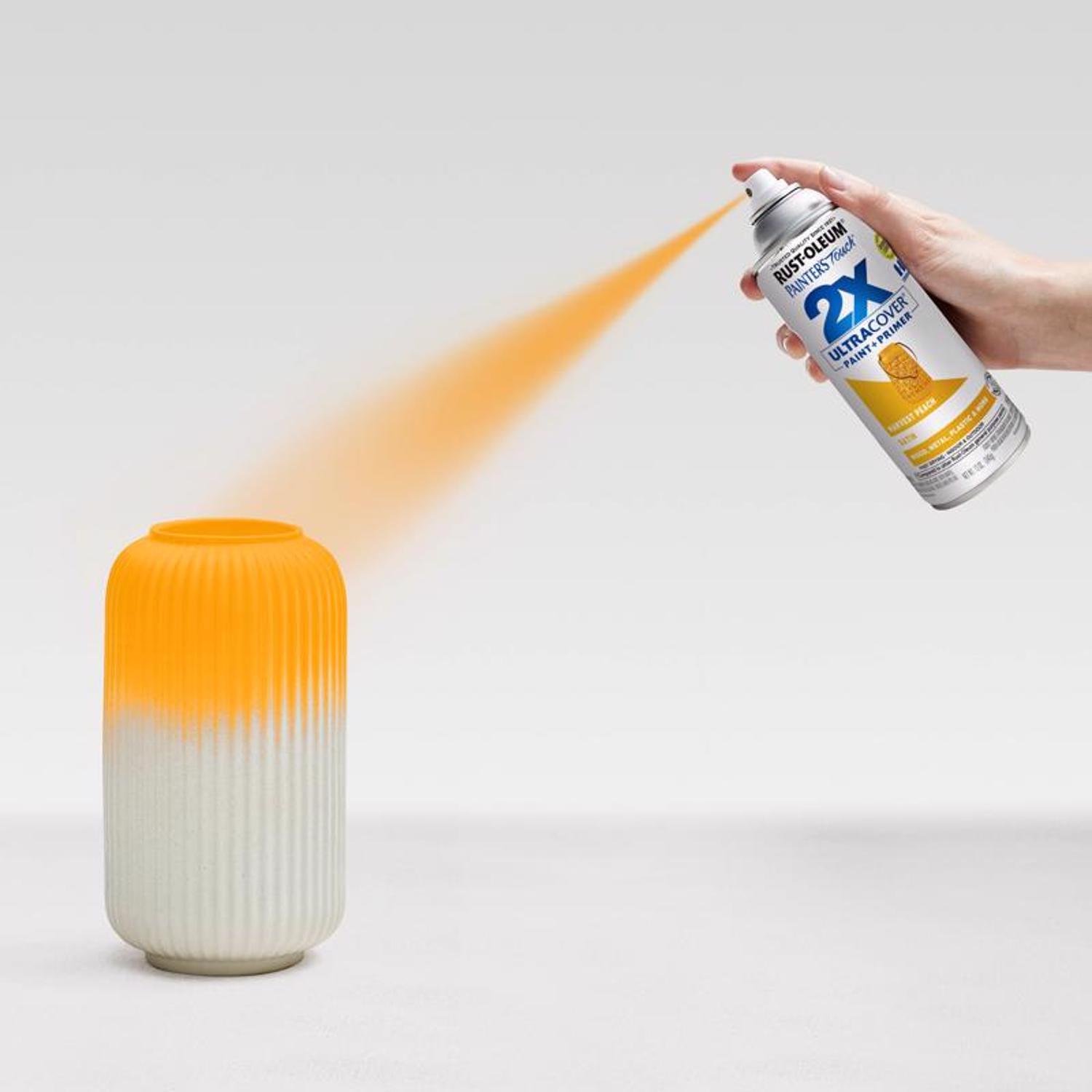 Rust-Oleum Painter's Touch Satin Harvest Peach Paint+Primer Spray Paint 12 oz.