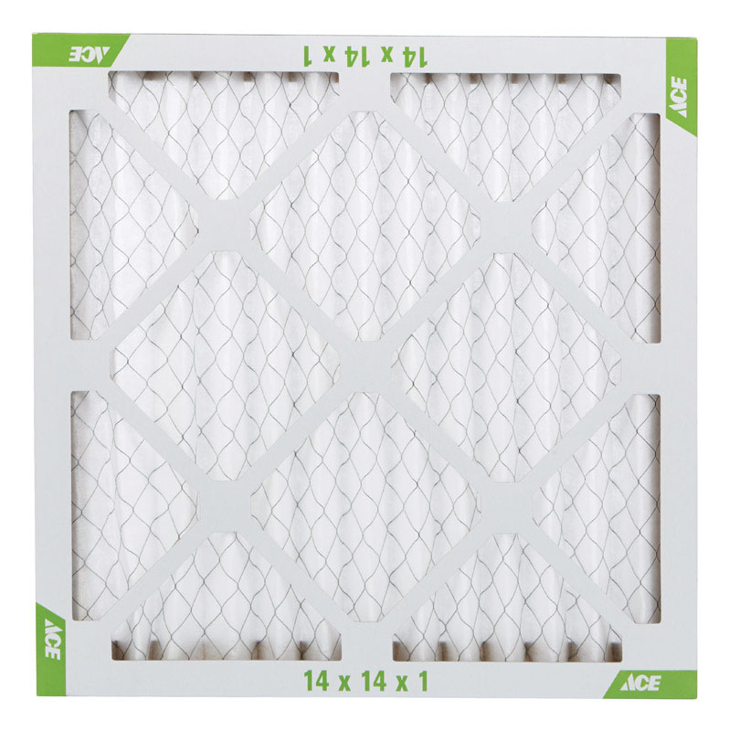 Ace 14 in. W X 14 in. H X 1 in. D Cotton 8 MERV Pleated Air Filter 1 pk